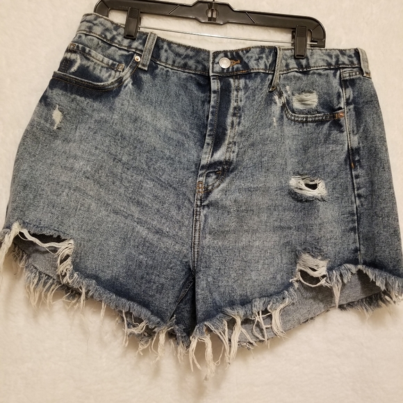 Wild Fable short deconstructed jean shorts